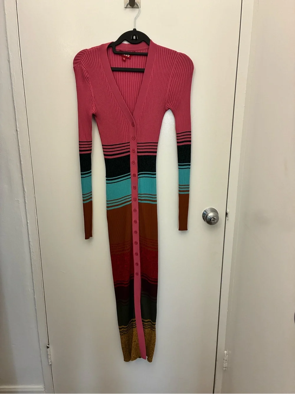 STAUD Shoko Multicolor Striped Dress - Picture 2 of 5